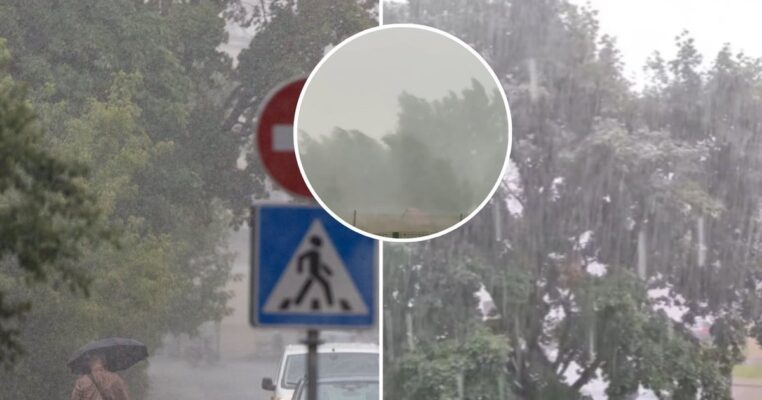 Lietuvą užklupo stipri audra: sinoptikai įspėja apie smarkius vėjo gūsius ir krušą