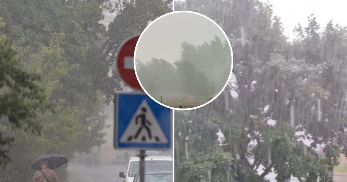 Lietuvą užklupo stipri audra: sinoptikai įspėja apie smarkius vėjo gūsius ir krušą