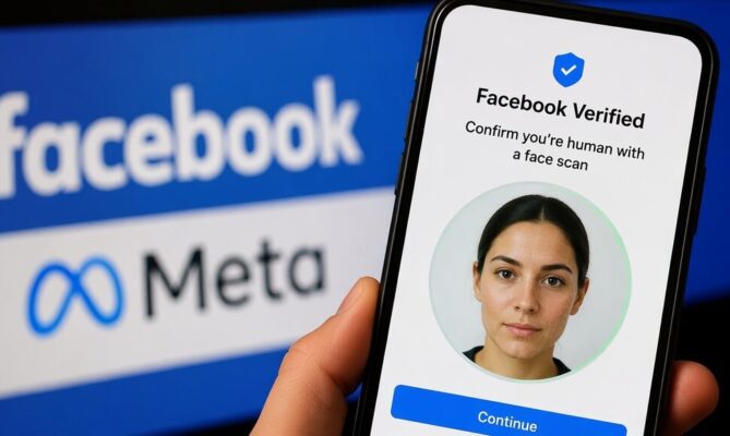 „Meta“ pristato naują „Facebook Verified“ sistemą: veido patikra taps būtina norint gauti mėlyną ženklelį