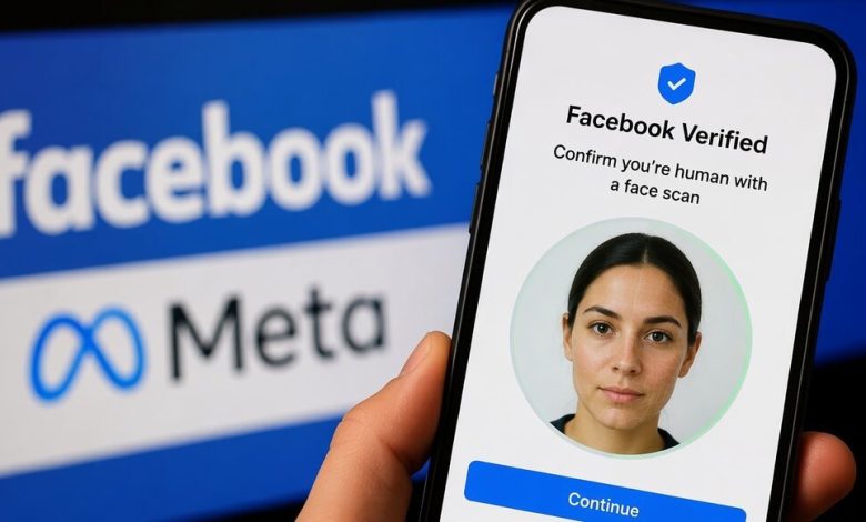 „Meta“ pristato naują „Facebook Verified“ sistemą: veido patikra taps būtina norint gauti mėlyną ženklelį
